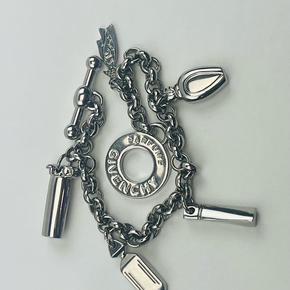 Givenchy, Silver Plated Perfums Charm Chain Bracelet - Picture 3 of 7